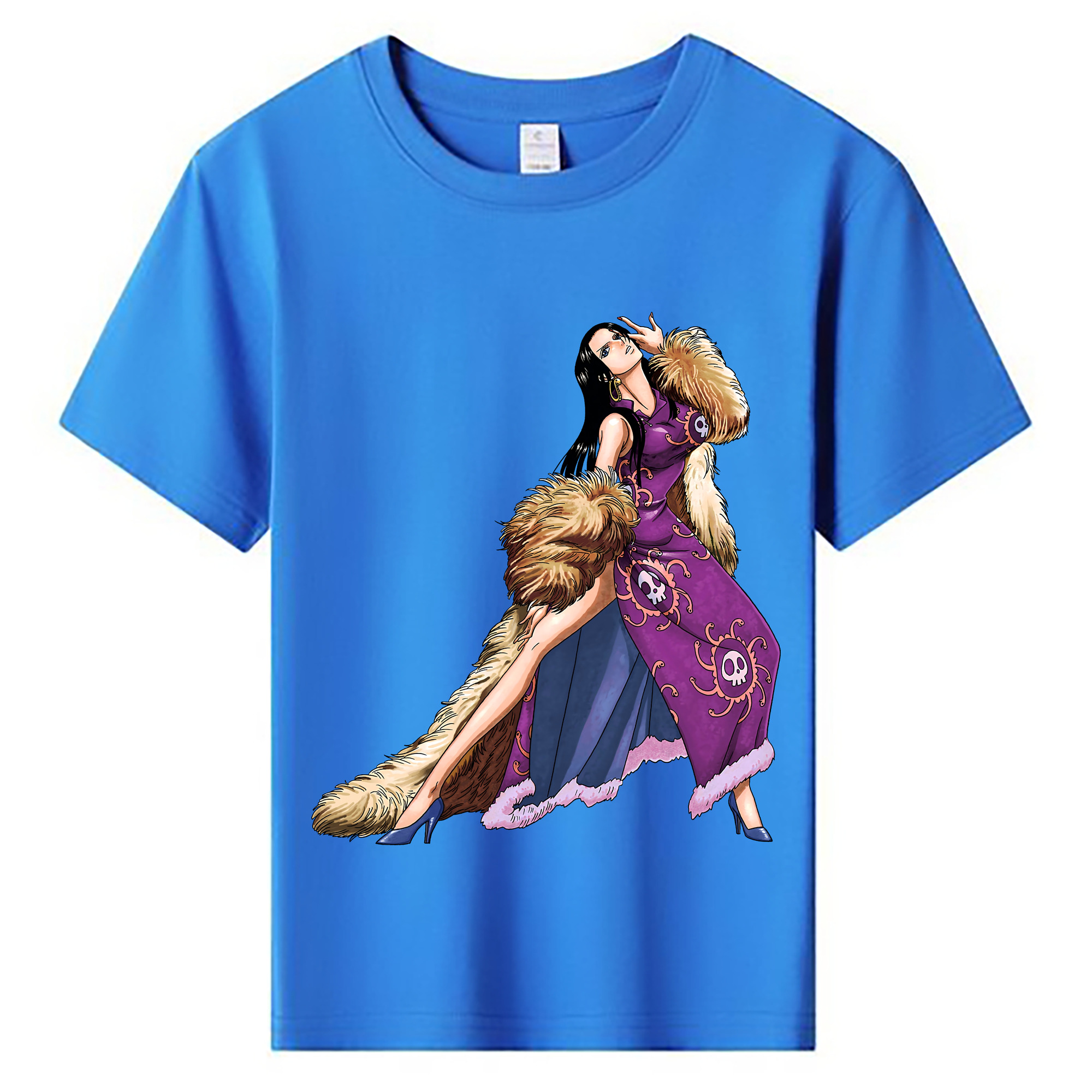 ワンピース ボア・ハンコック ONE PIECE Boa·Hancock 綿100％キッズTシャツ（フロントプリント）